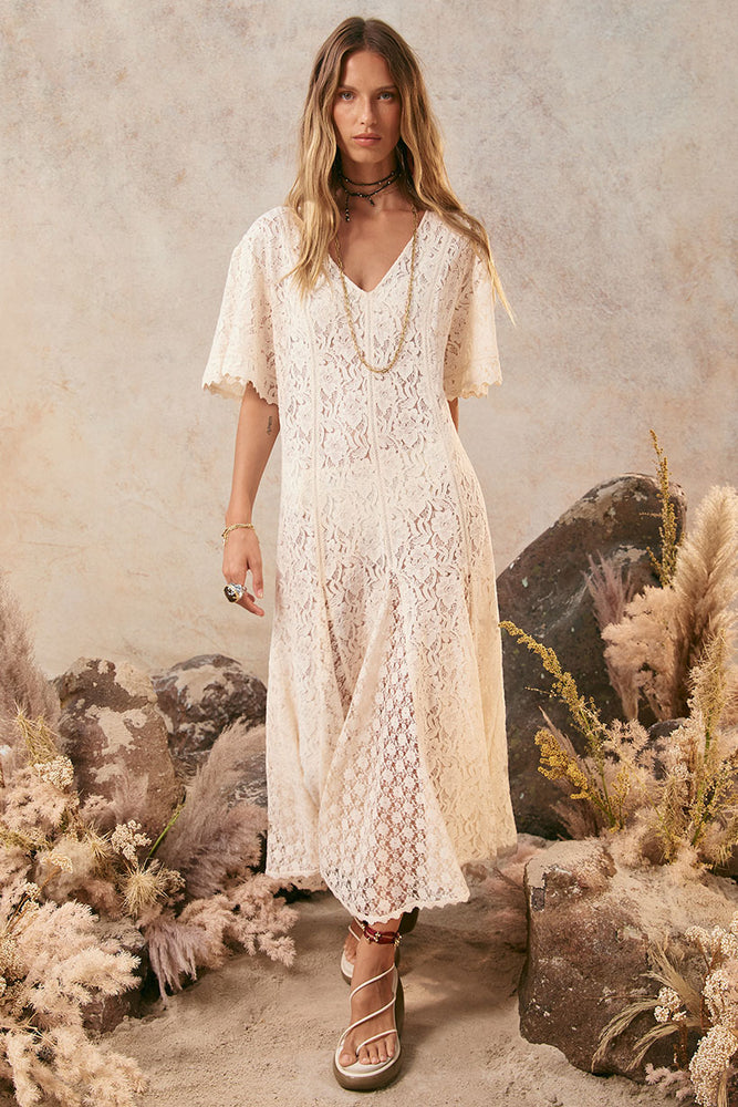 Lux Lisbon Lace Handkerchief Dress