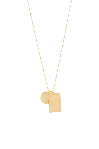 back-view-of-spell-s-sagittarius-stargazer-zodiac-necklace-the-double-embossed-pendant-charm-necklace-comes-in-22k-gold-vermeil-and-hangs-from-a-twisted-rope-chain